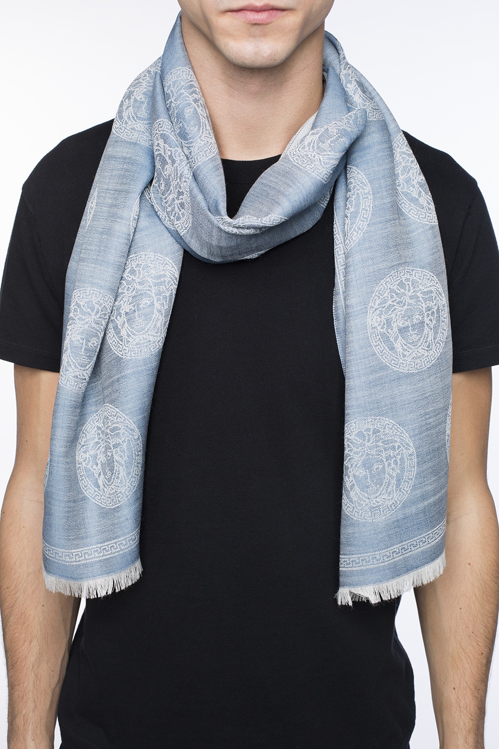 Blue sales versace scarf